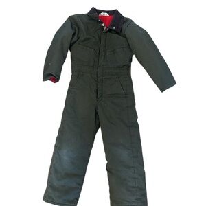 Vintage kids Size 10 Dark Green Coverall Key Imperial Brand